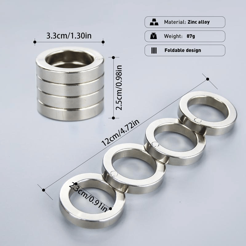 Orbitik™ Minimalist metal rings engineered to spin away anxiety