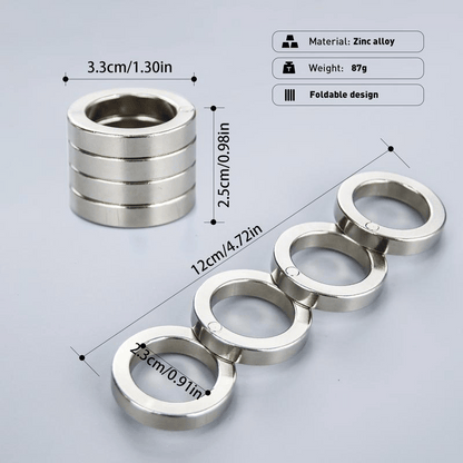 Orbitik™ Minimalist metal rings engineered to spin away anxiety