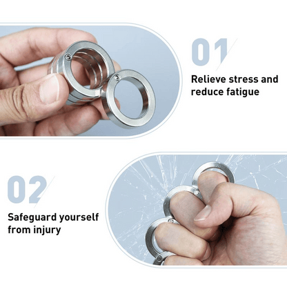 Orbitik™ Minimalist metal rings engineered to spin away anxiety