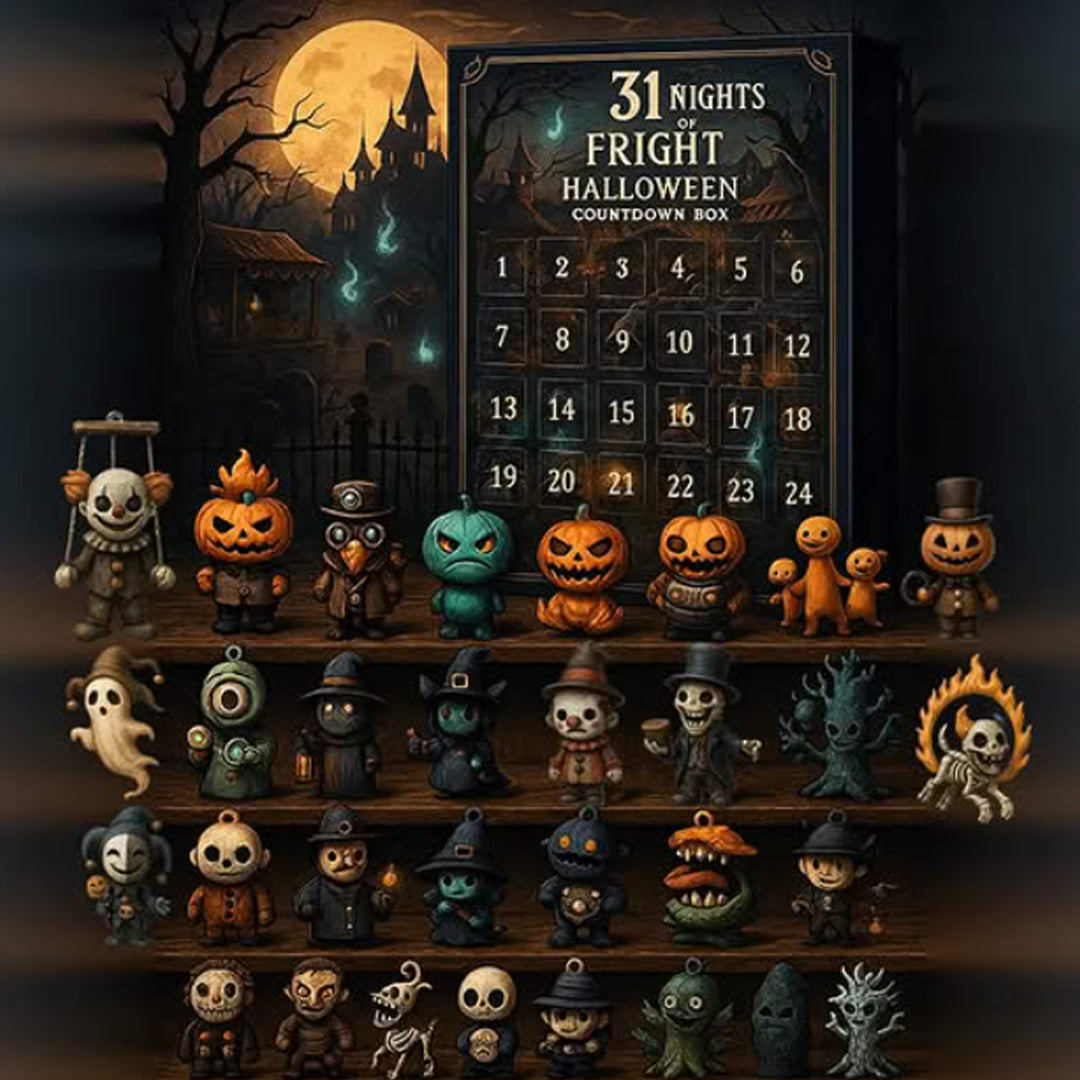 🎃31 Nights of Fright – Halloween Countdown Box with Figurines!