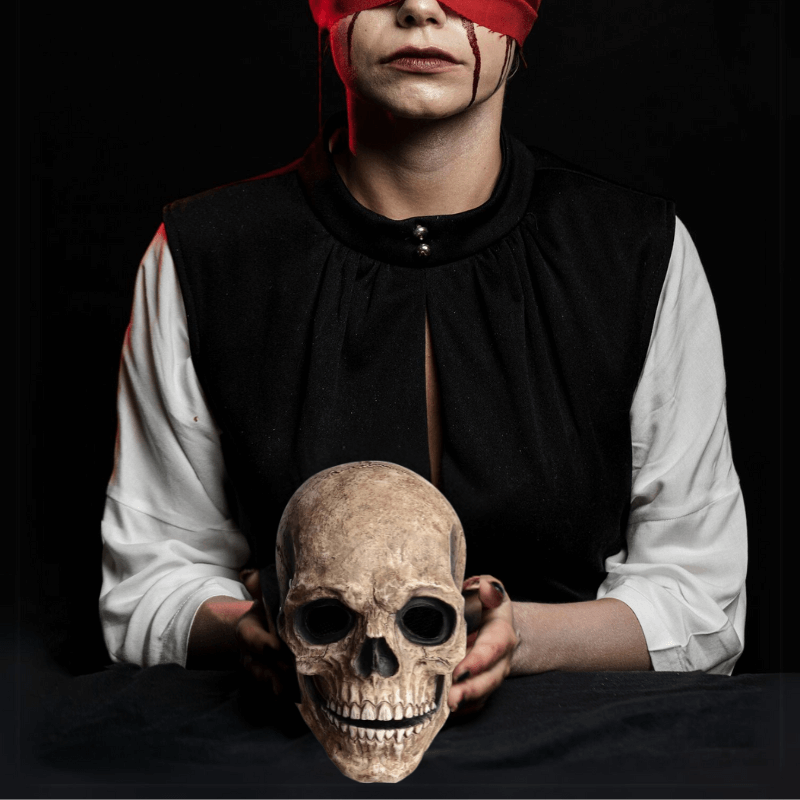SkullMask™ Full Head Skull Mask with Movable Jaw