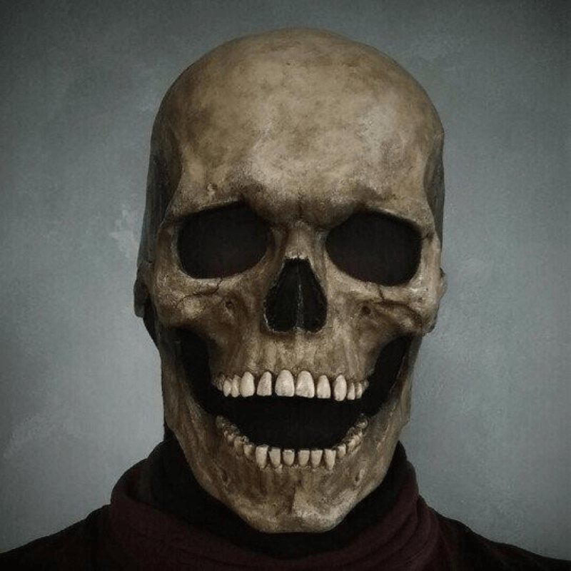 SkullMask™ Full Head Skull Mask with Movable Jaw