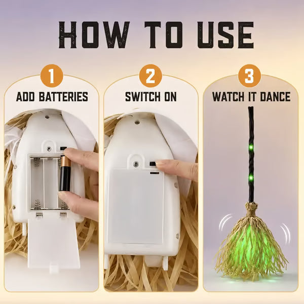 How to use Swishy: add batteries, switch on, watch it dance
