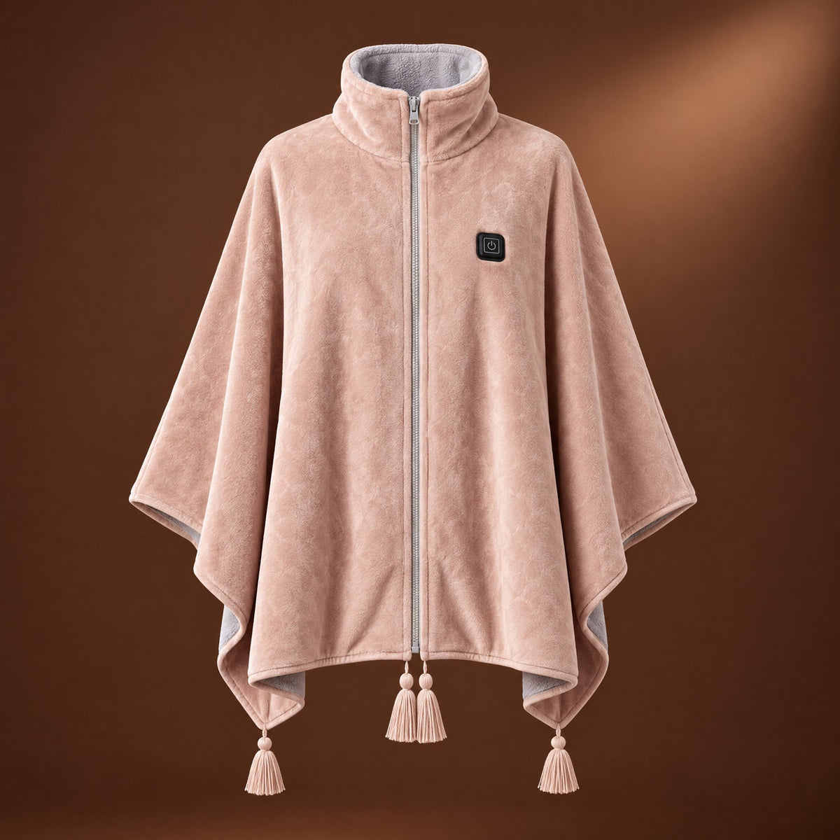 Vela heated cape in blush