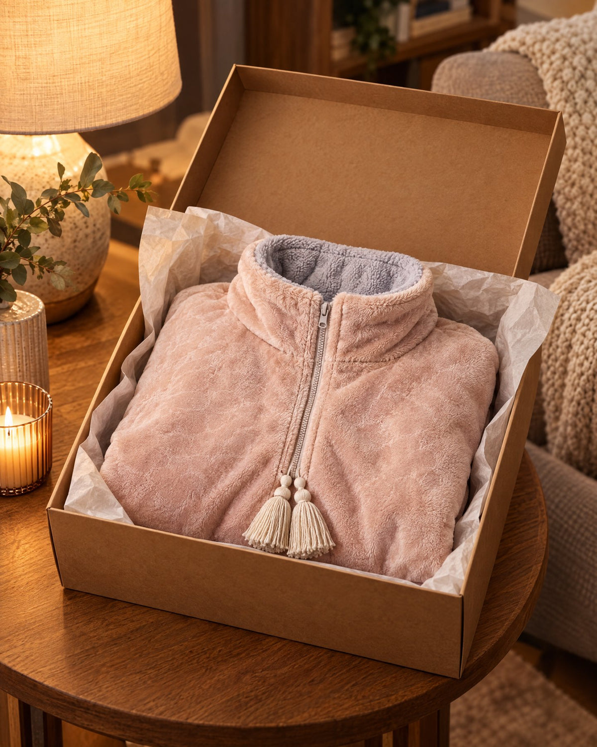 Vela heated cape in a gift box